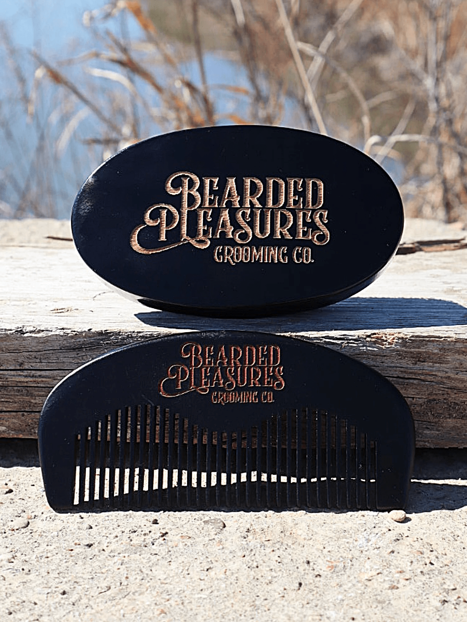 Beard Comb & Brush Kit