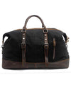 Oversized Military Style Canvas &amp; Leather Waterproof Duffel Bag - Bearded Pleasures 